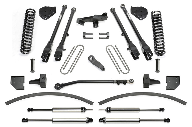 Fabtech 4 Link Lift System, 8 in. Lift w/ Coils and Dirt Logic Shocks For 17-21 Ford F250/F350 4WD Diesel. - K2266DL