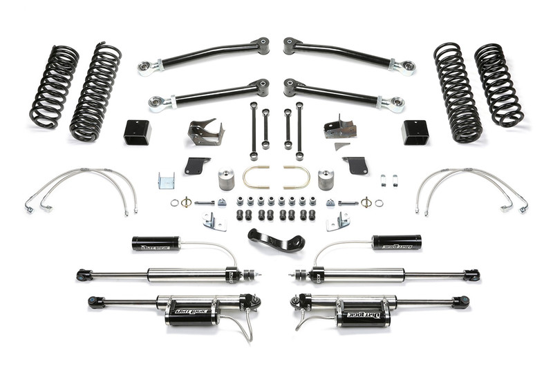Fabtech Trail LT, 5 in. Lift w/ Dirt Logic Resi Shocks For 07-18 Jeep JK 2-Door. - K4069DL