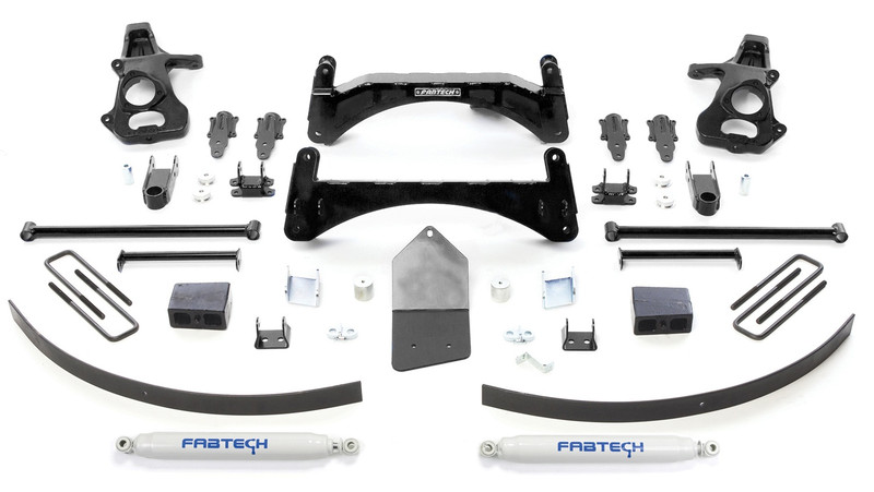 Fabtech Basic Lift System, 6 in. Lift w/ Performance Shocks For 07-13 GM C1500 P/U w/o Autoride 2WD. - K1027