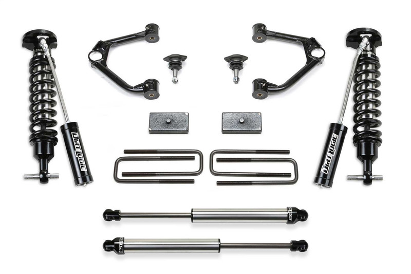 Fabtech Ball Joint Control Arm Lift System, 1.5 in. Lift w/ Front Dirt Logic 2.5 Resi Coilovers Rear Dirt Logic 2.25 Shocks - K1154DL