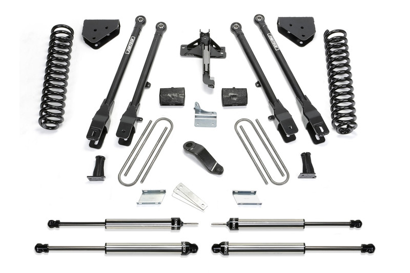 Fabtech 4 Link Lift System, 4 in. Lift w/ Coils and Dirt Logic Shocks For 08-15 Ford F250/F350 4WD. - K2212DL
