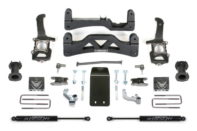 Fabtech Basic Lift System, 6 in. Lift w/ Stealth Shocks For 14 Ford F150 4WD. - K2188M