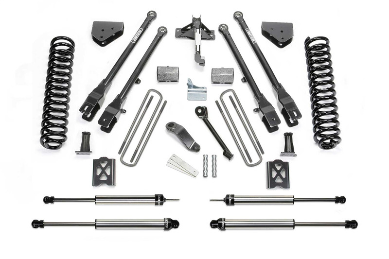 Fabtech 4 Link Lift System, 6 in. Lift w/ Coils and Dirt Logic Shocks For 05-07 Ford F250 4WD w/o Factory Overload. - K2013DL