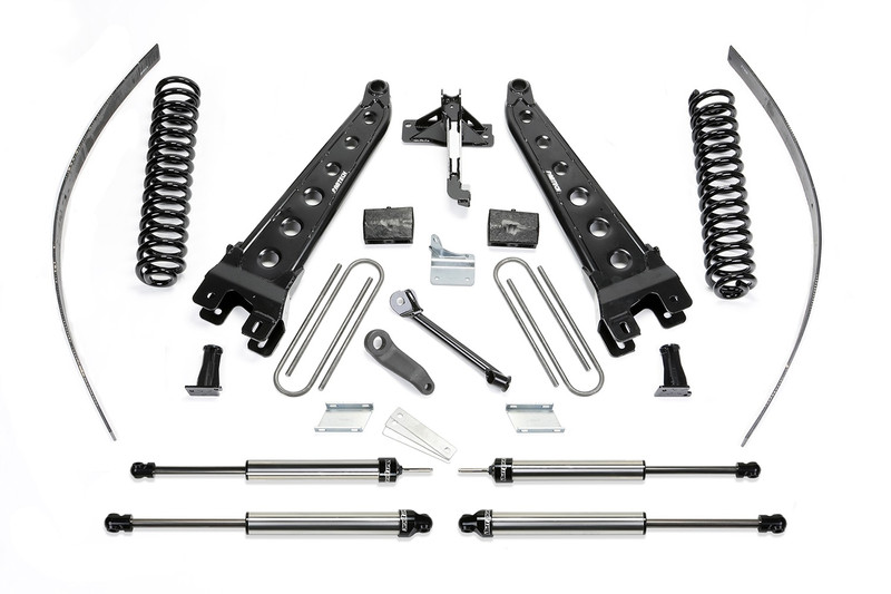 Fabtech Radious Arm System, 8 in. Lift w/ Coils and Dirt Logic Shocks For 08-16 Ford F250 4WD w/o Factory Overload. - K2123DL