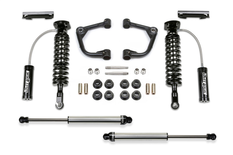 Fabtech Uniball UCA System, 2 in. Lift w/ Dirt Logic 2.5 Resi and 2.25 For 15-20 Ford F150 4WD. - K2246DL