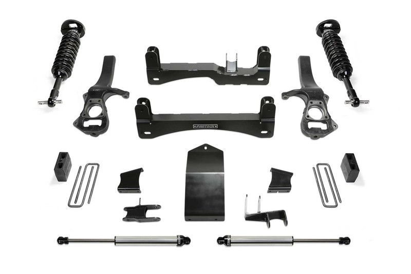 Fabtech Perormance Lift System w/ Shocks, 6 in. Lift w/ Front Dirt Logic 2..5 Coilover And Rear Dirt Logic 2.25 Shocks - K1175DL