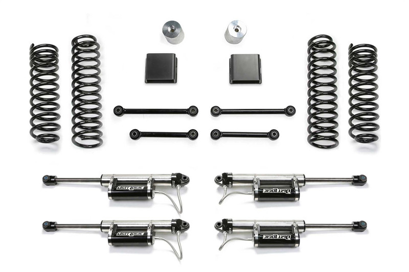 Fabtech Sport II Lift System, 3 in. Lift w/ Dirt Logic Resi Shocks - K4164DL