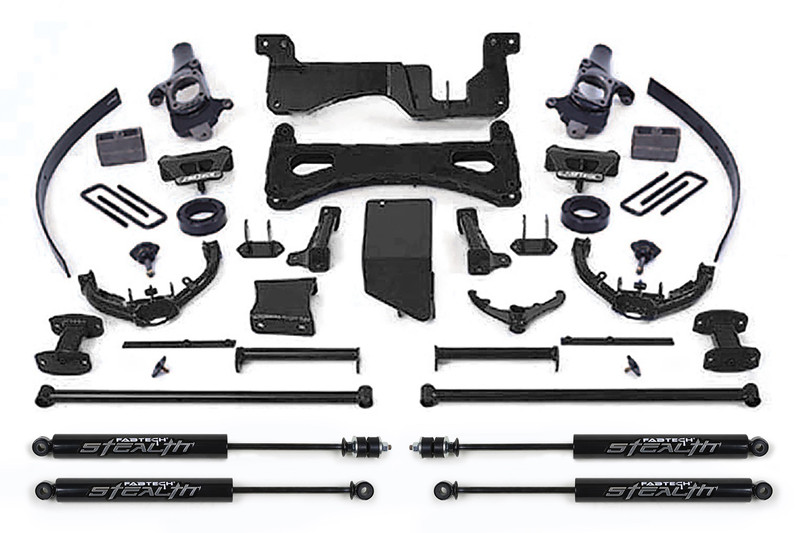 Fabtech Perormance Lift System, 8 in. Lift w/ Stealth Shocks For 01-06 GM C/K2500Hd, C/K3500 Non Dually. - K1015M
