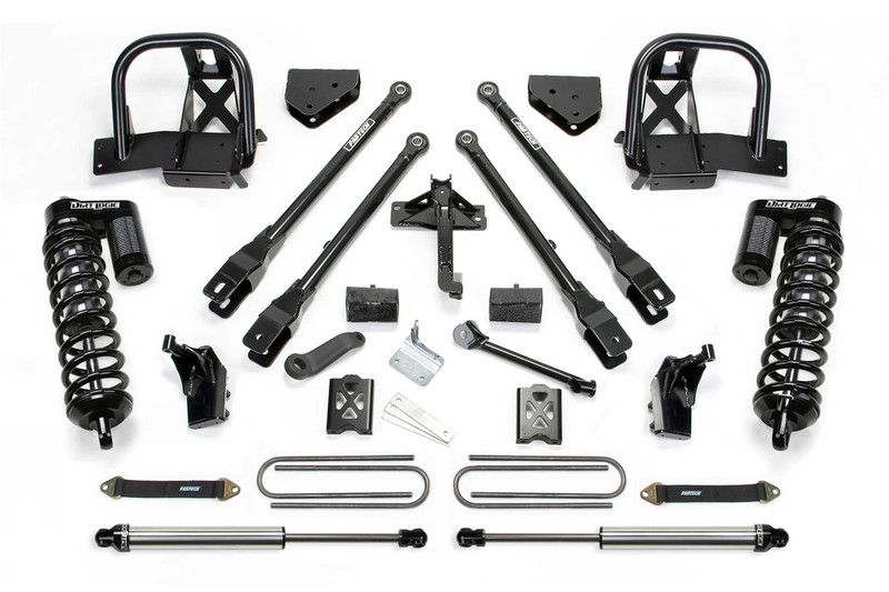 Fabtech 4 Link Lift System, 6 in. Lift w/ Dirt Logic 4.0 Coilover and Remote Reservoir Dirt Logic For 08-10 Ford F250 4WD. - K2032DL