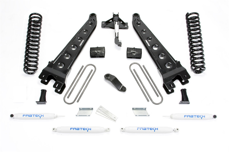Fabtech Radious Arm System, 6 in. Lift w/ Coils and Performance Shocks 1 For 7 Ford F450/F550 4WD Diesel. - K2282