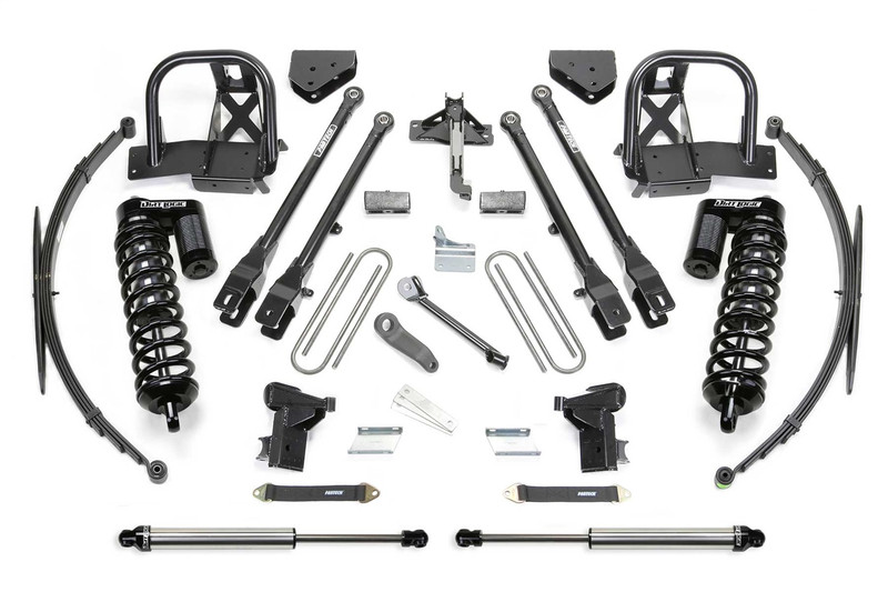 Fabtech 4 Link Lift System, 10 in. Lift w/ Dirt Logic 4.0 Coilover and Remote Reservoir Dirt Logic For 08-10 Ford F250 4WD. - K2038DL