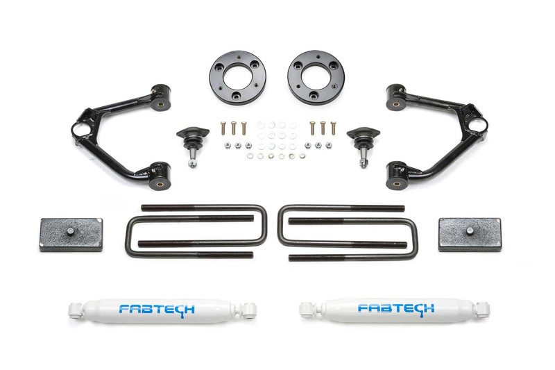 Fabtech Ball Joint Control Arm Lift System, 1.5 in. Lift w/ Rear Performance Shocks - K1152