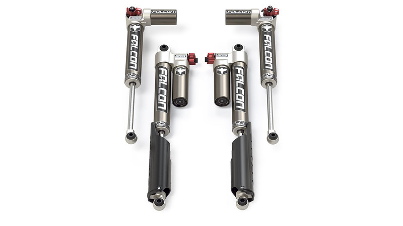 Falcon Shocks Jeep JT EcoDiesel Falcon SP2 3.3 Fast Adjust Piggyback Shock Kit (0-1.5 Inch Lift) Falcon Shocks - 14-02-33-400-002