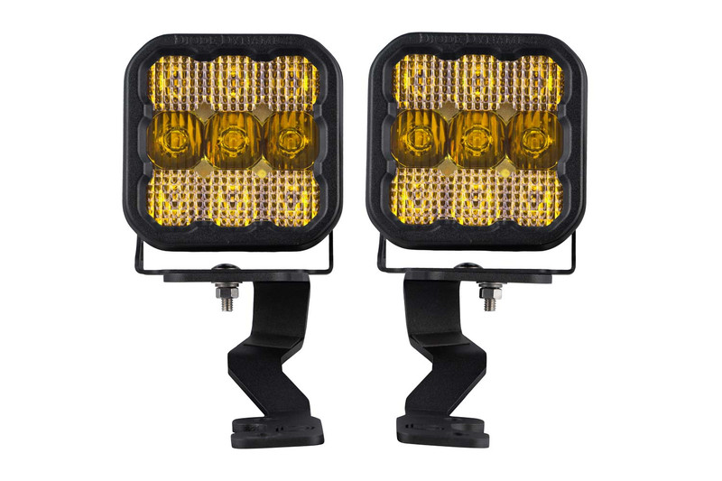 Diode Dynamics Stage Series Ditch Light Kit for 22+ Toyota Tundra, SS5 Pro Yellow Combo - DD7400