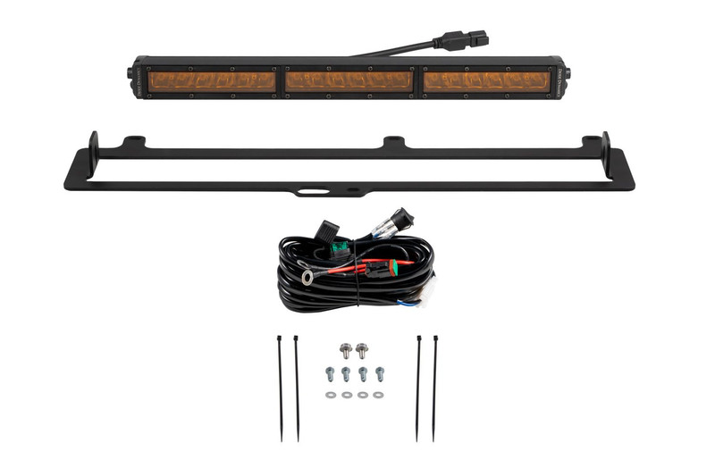 Diode Dynamics TRD Pro Grille Light Bar Kit for 22+ Toyota Tundra, Amber Driving - DD7425