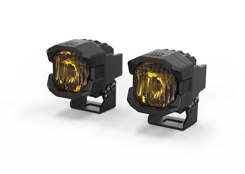 Morimoto 1Banger LED Pods: HXB SAE Wide / Yellow (Pair) - BAF101