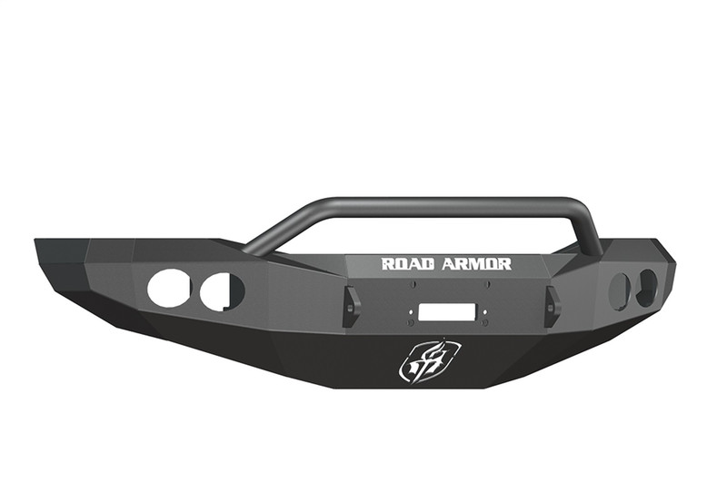 Road Armor Ram 25/35/45/5500 Stealth Winch Front Bumper w/Prerunner Guard, Satin Black - 44064B