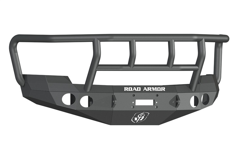 Road Armor Chevrolet Silverado 25/3500 Stealth Winch Front Bumper w/Titan II Guard, Satin Black - 37202B