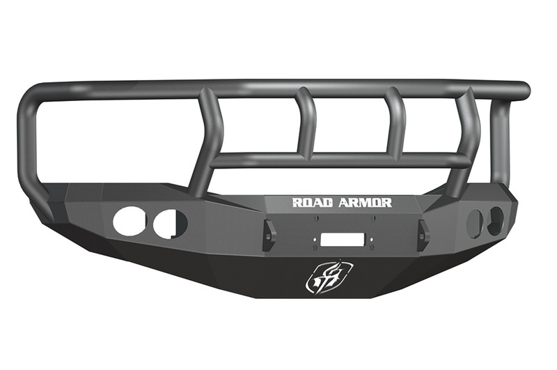 Road Armor Ram 25/35/45/5500 Stealth Winch Front Bumper w/Titan II Guard, Satin Black - 44062B