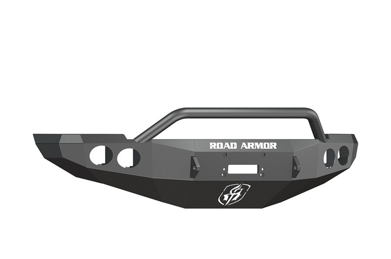 Road Armor Ram 25/35/45/5500 Stealth Winch Front Bumper w/Prerunner Guard, Satin Black - 40804B