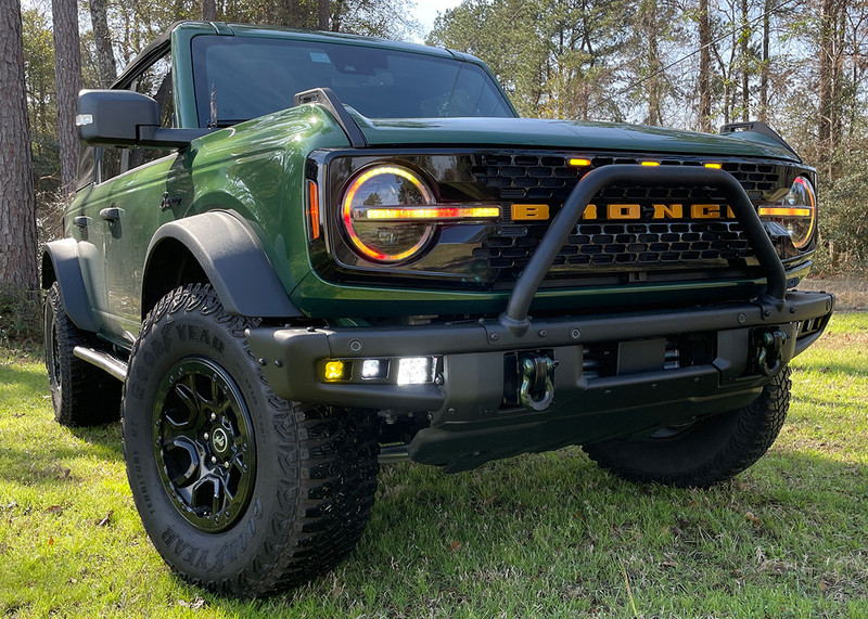 Offroad Alliance 21+ Bronco Triple Bezel Fog Light Kit