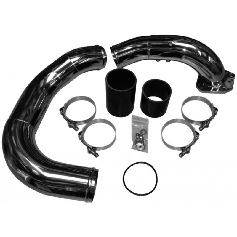 No Limit Fabrication Coldside Kit Raw 304 Stainless Steel for 08-10 Ford Super Duty 6.4L Powerstroke - 64RCSK