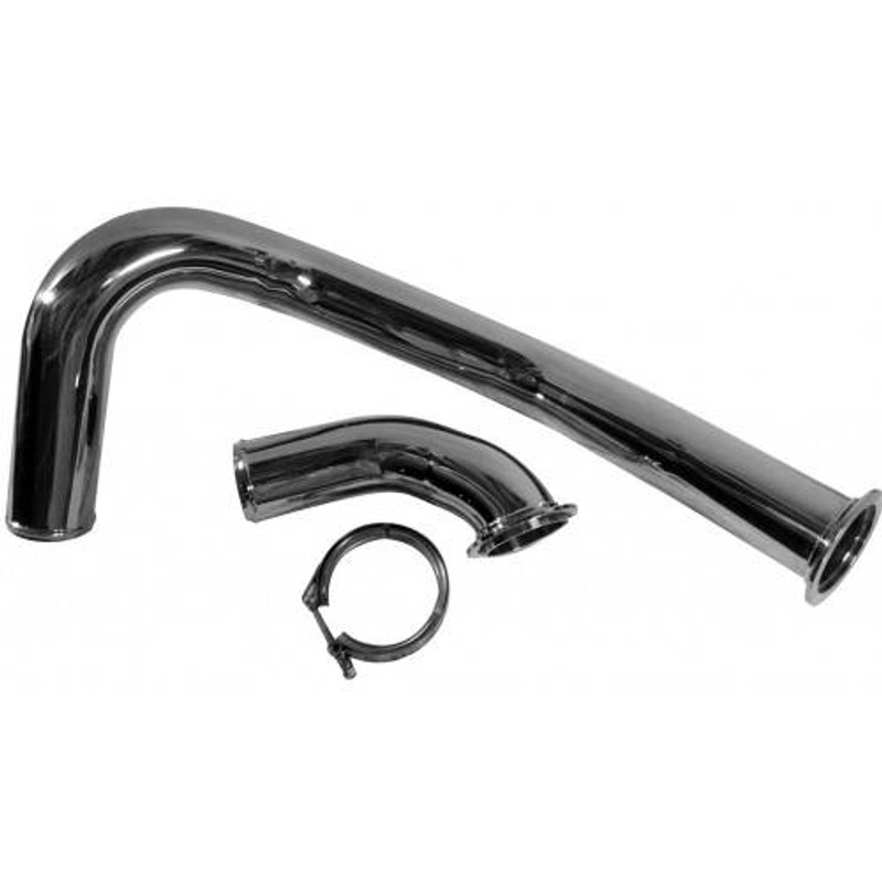 No Limit Fabrication Hot Pipe Black Stainless Stainless Steel, Black for 6.4L Powerstroke - 64BSHP