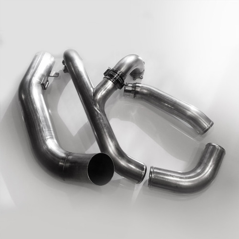 No Limit Fabrication Stainless Intake Piping Kit 304 Stainless Steel for 17-19 Ford Super Duty 6.7L Powerstroke - 67TPK17