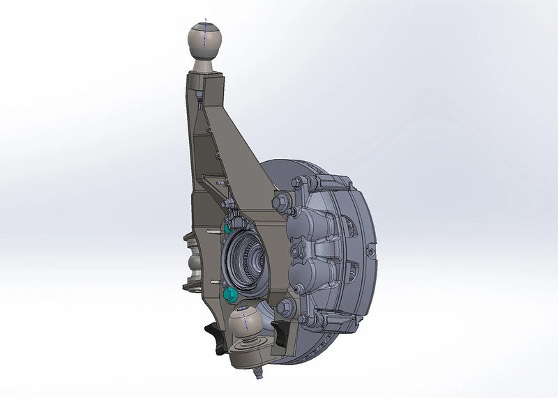 Foutz Fabricated Front Spindle Kit: 21+ Raptor