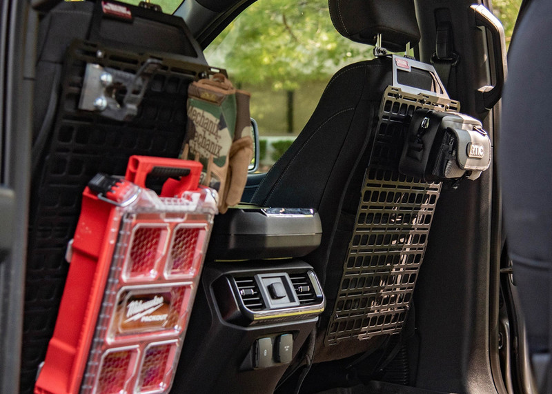 BuiltRight Seat Back Tech Plate MOLLE Kit: 19-23 RAM 1500