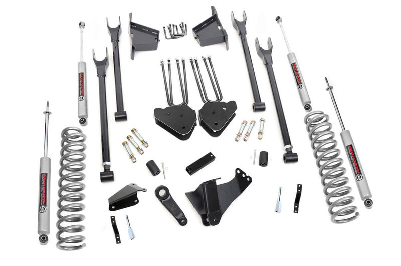Rough Country 8 in. Lift Kit, 4 Link, Blocks, Rear for Ford Super Duty 4WD 05-07 - 591.20