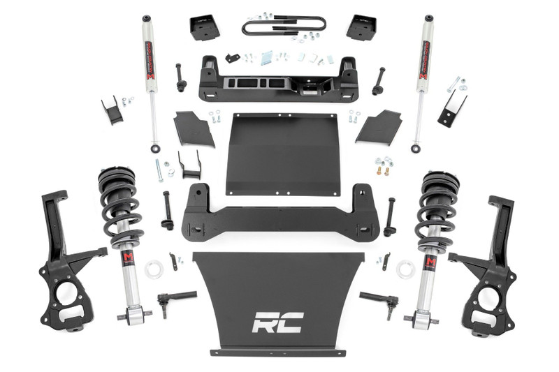 Rough Country 6 in. Lift Kit, Mono Leaf Rear, M1 Struts/M1 for Chevy Silverado 1500 22-23 - 21640