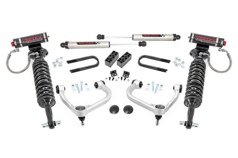 Rough Country 3 in. Lift Kit, Fabbed UCA, Vertex/V2 for Ford F-150 4WD 23 - 41457