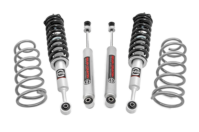 Rough Country 2 in. Lift Kit, Rear Coils, N3 Struts for Toyota 4Runner 4WD 10-23 - 76731