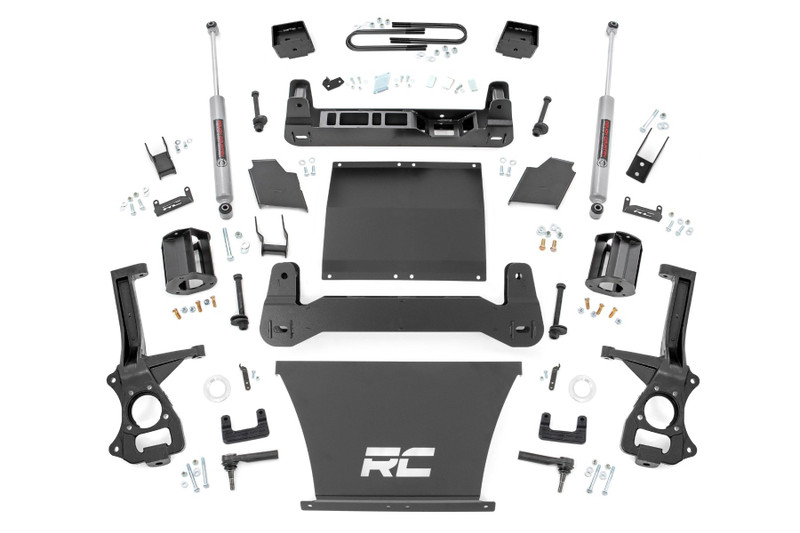 Rough Country 6 in. Lift Kit, Mono Leaf Rear for Chevy Silverado 1500 22-23 - 21630
