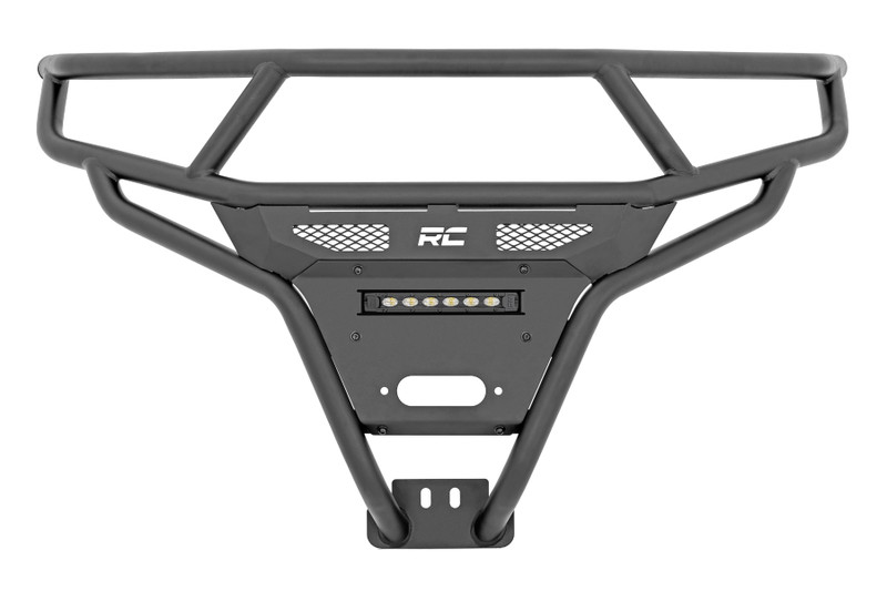 Rough Country Tubular Bumper, 6 in. Light, Front, Black Series Slimline for Polaris RZR XP1000 - 93131