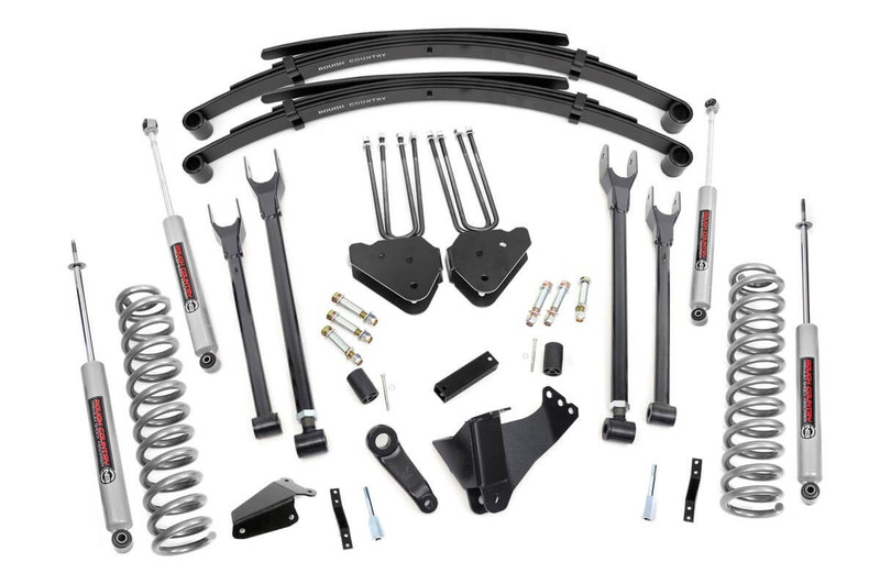 Rough Country 6 in. Lift Kit, 4 Link, Rear Spring for Ford Super Duty 05-07 - 582.20