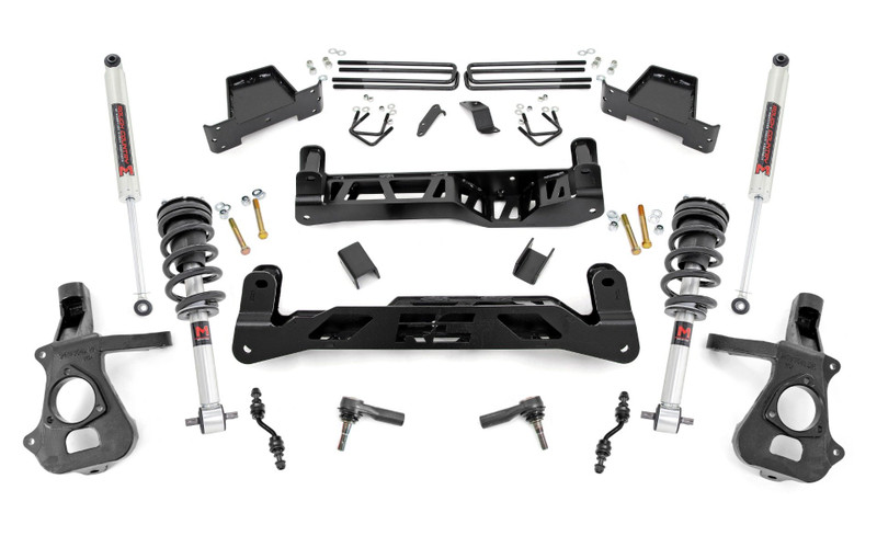 Rough Country 7 in. Lift Kit, M1 Strut/M1, Aluminum/Stamp Steel for Chevy/GMC 1500 14-18 - 18740