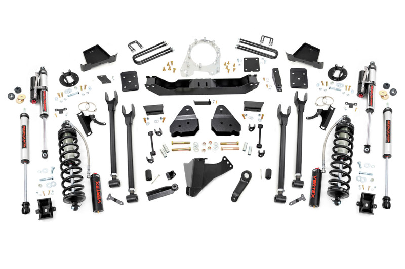 Rough Country 6 in. Lift Kit, 4-Link, OVLD, C/O Vertex for Ford F-250/350 Super Duty 14-18 - 56057