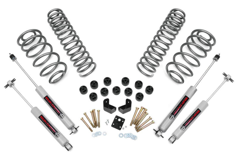Rough Country 3.75 in. Lift Kit, Combo, 4 Cyl, N3 for Jeep Wrangler TJ 97-06 - 646.20
