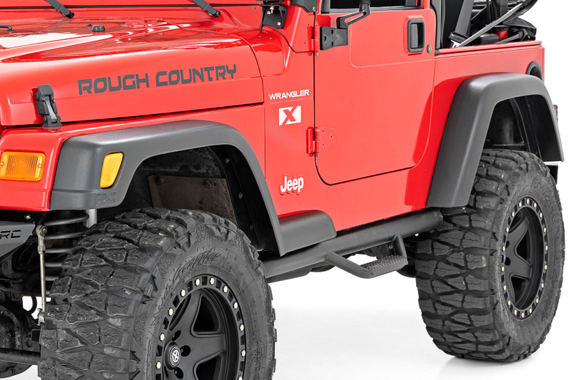 Rough Country Fender Flare Kit, 5.5 in. Wide for Jeep Wrangler TJ 4WD 97-06 - 99033