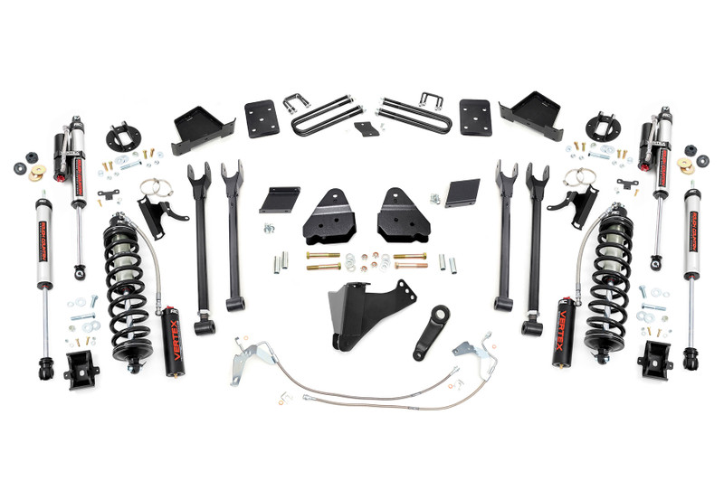 Rough Country 6 in. Lift Kit, 4-Link, OVLD, C/O Vertex for Ford Super Duty 11-14 - 56559