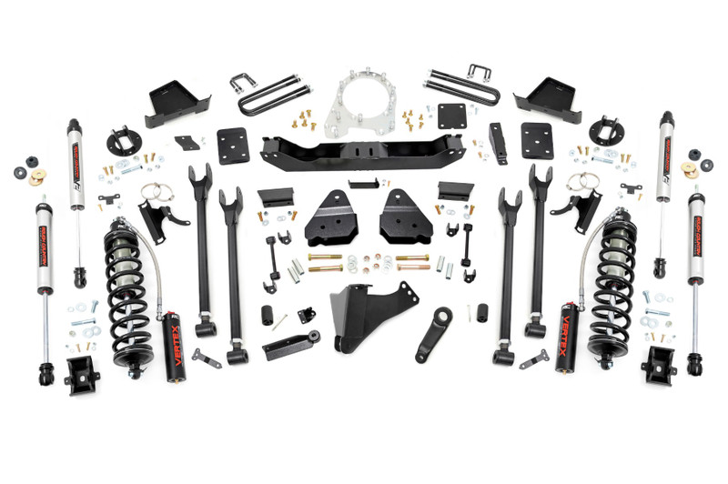 Rough Country 6 in. Lift Kit, 4-Link, OVLD, C/O V2 for Ford F-250/350 Super Duty 14-18 - 56056