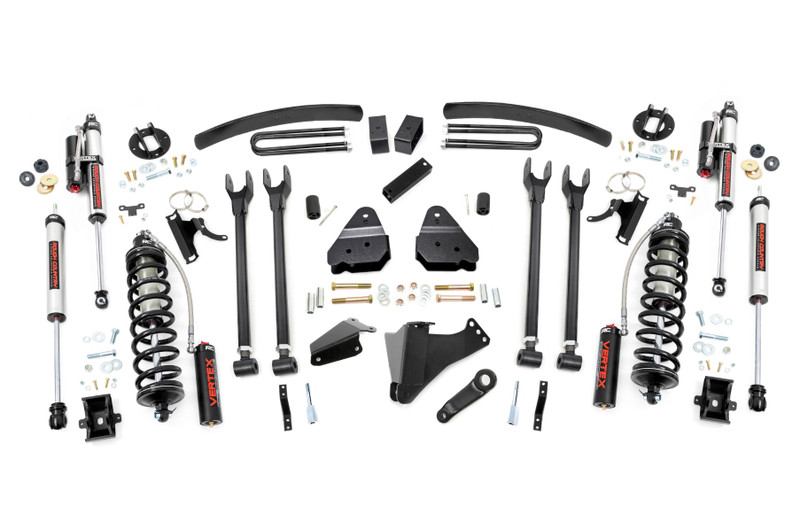 Rough Country 6 in. Lift Kit, 4 Link, No OVLDS, C/O Vertex for Ford Super Duty 05-07 - 57859