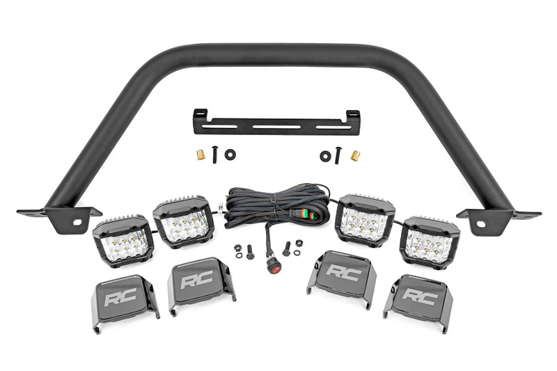 Rough Country Safari Bar, OE Modular Steel, 3 in., Quad, Wide for Ford Bronco 21-23 - 51115