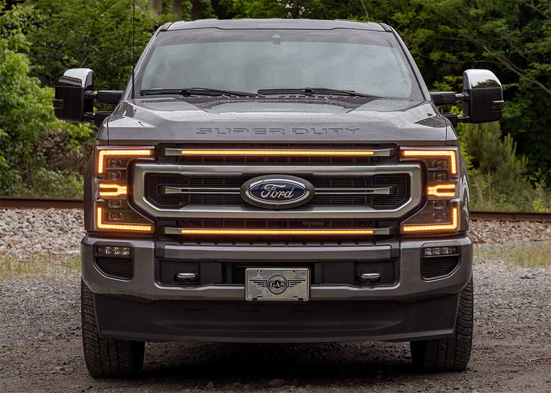 Morimoto 20-22 Super Duty XBG Grille: Amber DRL/Chrome Finish