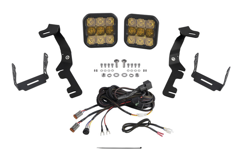 Diode Dynamics Stage Series Ditch Light Kit for 19+ Ram 1500, SS5 Pro Yellow Combo - DD7606