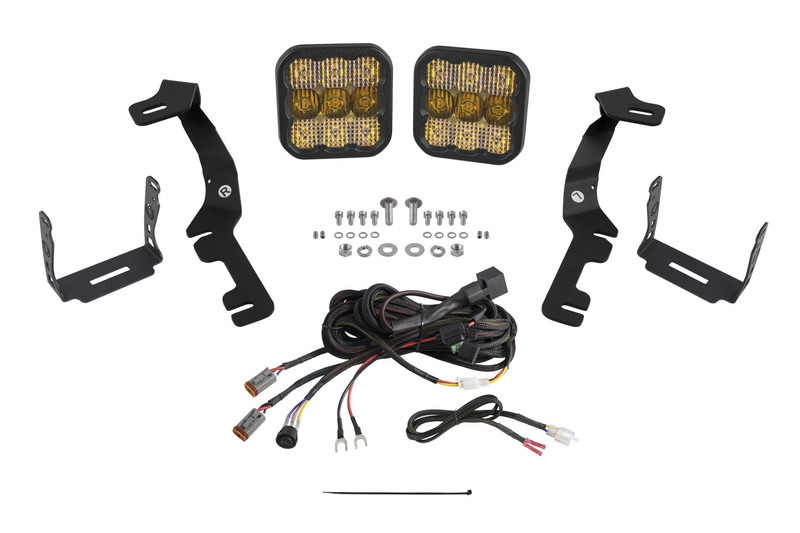 Diode Dynamics Stage Series Ditch Light Kit for 19+ Ram 1500, SS5 Sport Yellow Combo - DD7604