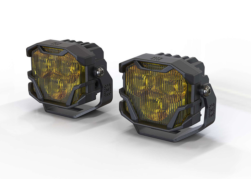 Morimoto 4Banger 2.0 LED Pods: HXB SAE Wide / Yellow (Pair)