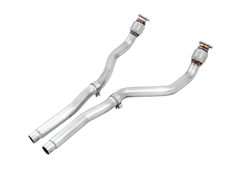 AWE Non-Resonated Downpipes for Audi B8 RS5 - 3220-11012